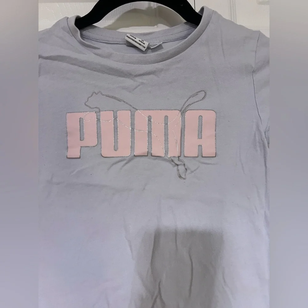 Youth Light Purple Puma Logo Short Sleeved Tee